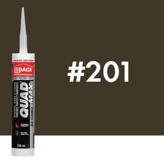 LePage 1869820 280ml Quad Max Window, Door & Siding Sealant - #201, Commercial Brown