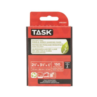 Task SP63264 150 Grit Solvent-Free Single-Sided Sanding Pads, 3 Pack
