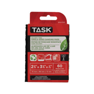 Task SP64262 60 Grit Solvent-Free Single-Sided Eco Sanding Pads, 3 Pack