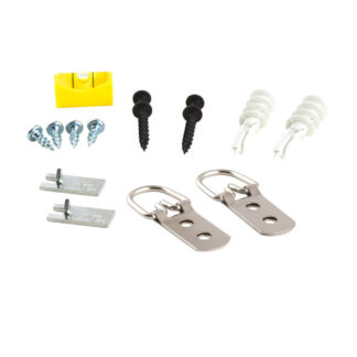 Hangman 386R Heavy-Duty Metal D-Ring Kit, 13 Pack - Zinc