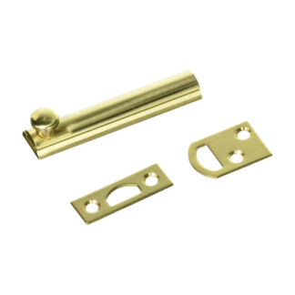 Onward 392BR 4" Metal Surface Bolt - Brass