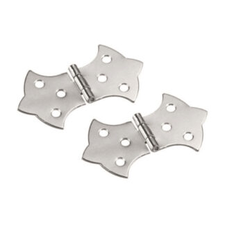 Onward 490CR 1" 490 Butterfly Hinge, 2 Pack - Chrome