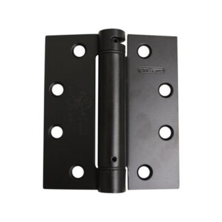 Onward 5823FBB1 4-1/2" x 4" Steel Full Mortise Adjustable Spring Hinge - Flat Black