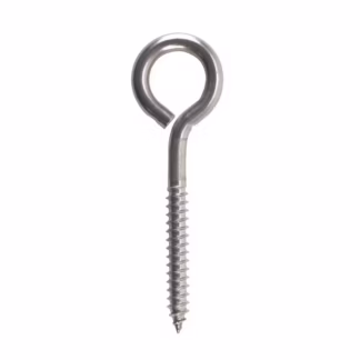 Hillman 321174 3/8" x 4-1/2" Stainless Steel Lag Thread Screw Eye