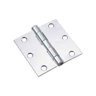 Onward 827SSR 3" Steel Full Mortise Butt Hinge, 2 Pack - Stainless Steel