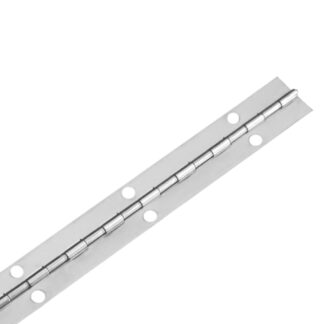 Onward 896SSB 72" x 1-1/4" Steel Piano Hinge - Stainless Steel
