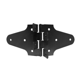PermAlign 94223FBBC 4" x 4" 400lb Strap/Strap Steel Hinge - Black