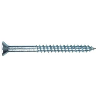 Hillman 126024 #6 x 1-1/2" Zinc Flat Head Wood Screw - 10PK