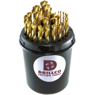 29PC TiN Tipped Drill Set 1/16-1/2 by 64ths Drill Pal