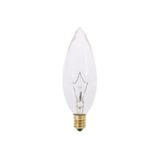 Cathelle 73631 40W Torpedo/Chandelier Lightbulb - 2PK