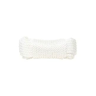 3/8 in. X 50 Ft. White Twisted Nylon Rope
