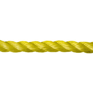 KingCord 300541TV 1/2" x 91.4m  Polypropylene Twisted Rope Reel - Yellow