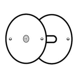 Don-Jo BF161BP Hole Filler Plate up to a 2-1/8 Hole Brass Plated Finish