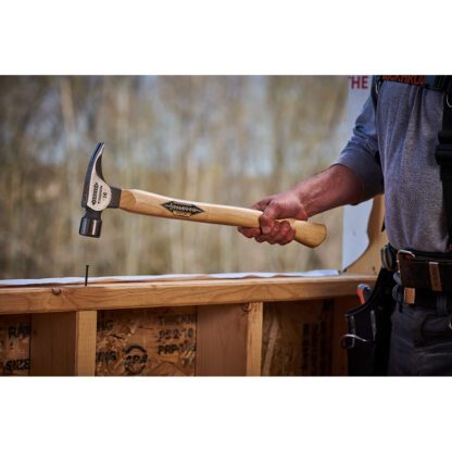 Stiletto-TI16MC 16 Oz Titanium Milled Face Hammer with 18 in. Curved Hickory Handle