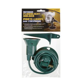 Electrimart 5549 Outdoor Flood Light Holder with Plastic Stake - Green