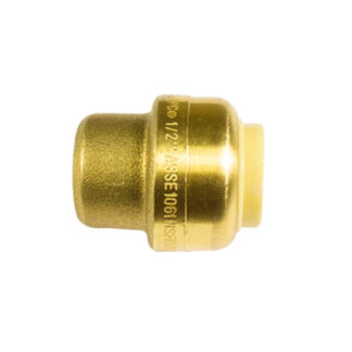Lyncar 1375008LF 1" EasyGrip End Cap - Brass