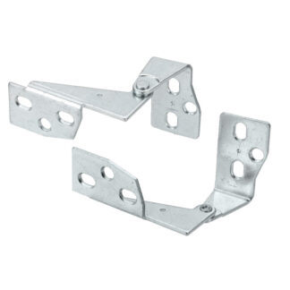Richelieu BP812422G 3/4" Door Hinge, 2 Pack - Zinc