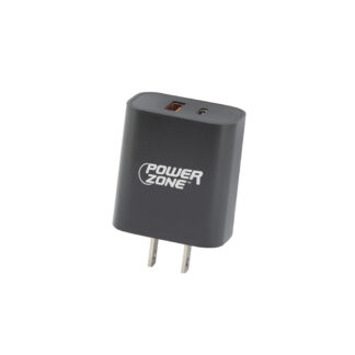 Power Zone CA-43AT PD+QC Dual USB Wall Charger, Black