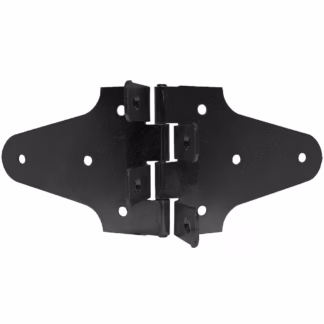 Onward 94223FBBC 4" x 4" PermAlign Steel Strap-Strap Hinge - Black