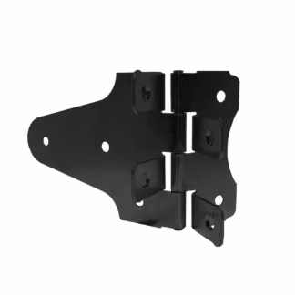 Onward 94222FBBC 4" x 1.5" PermAlign Steel Strap-Butt Hinge - Black