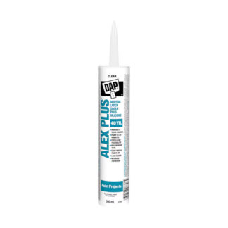 DAP 74235 300ml Alex Plus Window & Door Acrylic Latex Caulk Plus Silicone - Transluscent/Clear