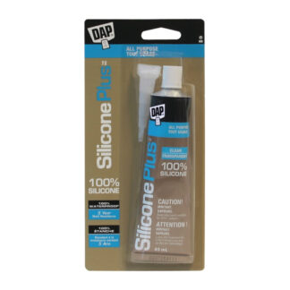 DAP 73358 83ml 100% Waterproof SiliconePlus Window, Door & Siding Sealant - Clear/Transparent