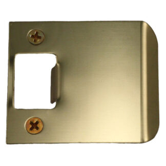 Don-Jo EL-175-605 2-1/4" x 1-3/4" Extended Lip Strike Plate - Polished Brass