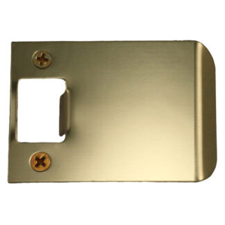 Don-Jo EL-125-605 2-1/4" X 2-1/2" Extended Lip Strike Plate - Polished Brass