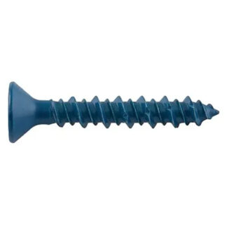 Ultracon Masonry Screw, 3/16" Dia., Flat, 2 1/4 in L, Steel Zinc Stalgard, 100 PK