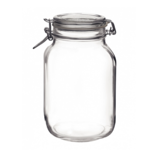 Trudeau 450492499 2L Glass Hermetic Jar - Clear