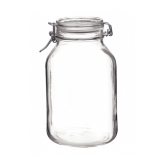 Trudeau 450492599 3L Glass Hermetic Jar - Clear