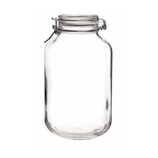 Trudeau 450492699 4L Glass Hermetic Jar - Clear