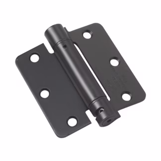 Onward 52821FBB 3-1/2" Steel Full Mortise Adjustible Spring Hinge - Flat Black