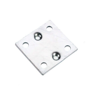 Onward 955X15VB 1-1/2" x 1-3/8" Multi-Position Steel Mending Plate, 4 Pack - Zinc