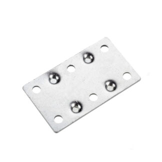 Onward 955X25VB 2-1/2" x 1-3/8" Multi-Position Steel Mending Plate, 4 Pack - Zinc