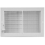 Imperial RG0299 Multi-Shutter Wall Register White 12 X 6