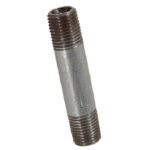 Aqua-Dynamic Galvanized Steel Nipple - Grey - Male Thread - 1/4