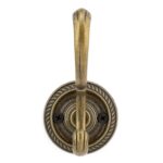 Richelieu Bp92645bb 3-7/8 Double Brass Coat Hook - Brass
