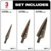 Milwaukee 48-89-9291 Cobalt Step Bit Kit (3 Piece)