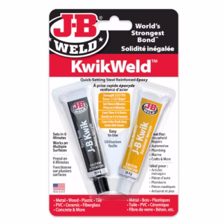 J-B Weld 8276F 2oz 2-Part KwikWeld Quick-Setting Steel Reinforced Epoxy - White
