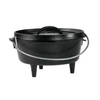 Lodge L8C03 8" 2-Quart Cast Iron Dutch Oven - Black
