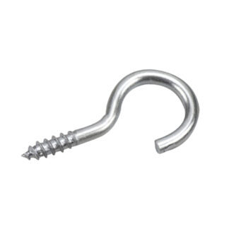 Onward 2702XS 1-3/8" x 2.7mm Steel Screw Hook with Lag Thread - Zinc