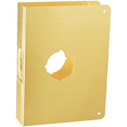 Don-Jo CW-55-PB 6-1/2" x 9" Extended Backset Door Wrap - Polished Brass