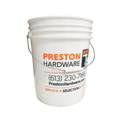 Preston Hardware PR1910MH-01PHL 19L Plastic Pail - White