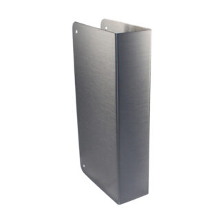 Don-Jo 30-CW-S 4-1/4" x 9" Blank Wrap-Around Plate - Stainless Steel