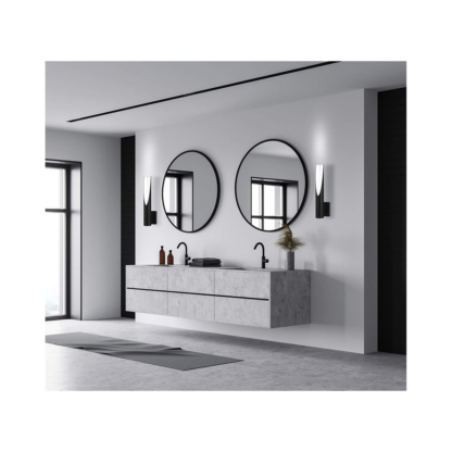 EGLO 204028A 4.29" Barbotto LED ADA Armed Sconce Wall Light - Matte Black/Silver