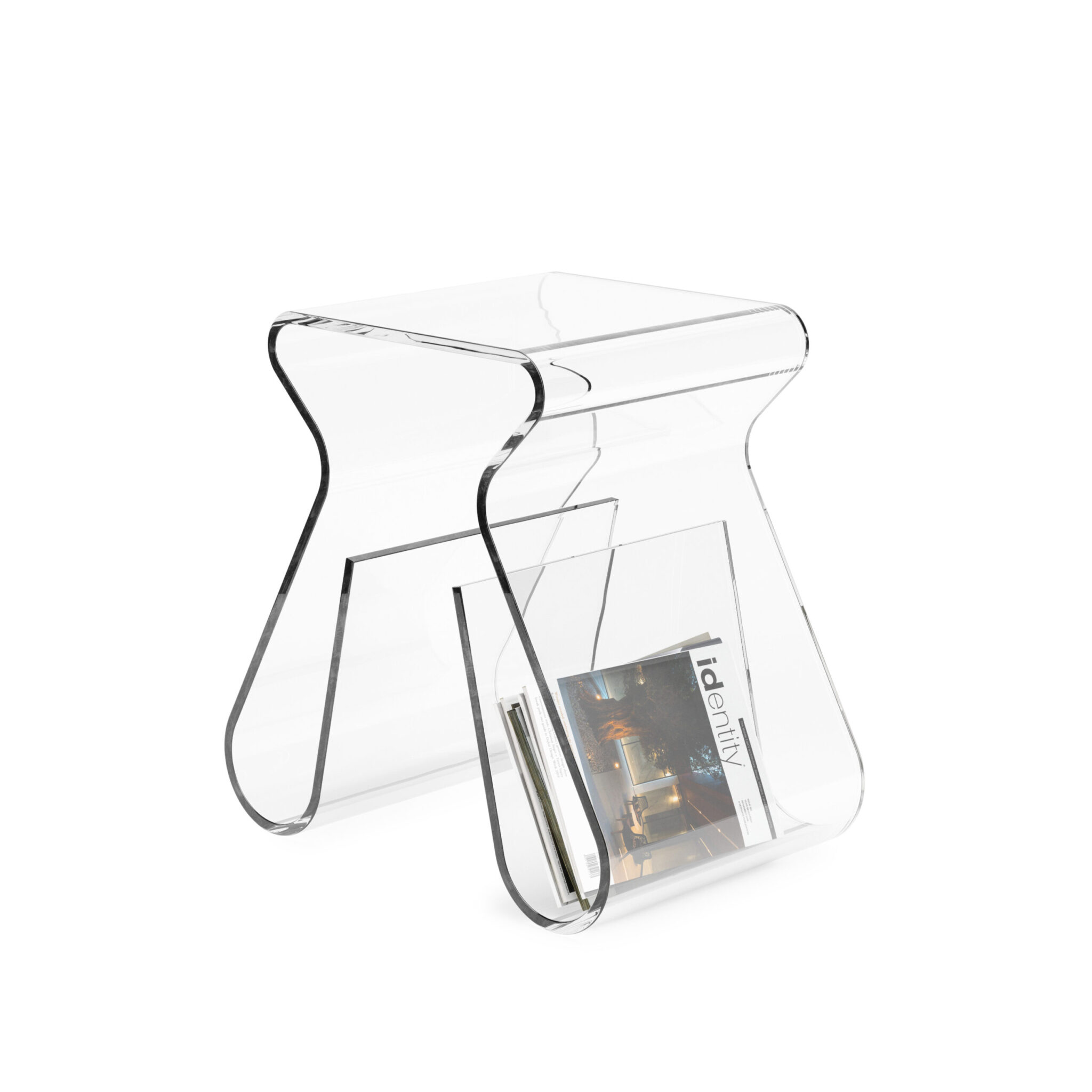 Umbra 322720-165 Magino Stool & Magazine Rack - Clear - Preston Hardware