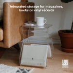 Umbra 322720-165 Magino Stool & Magazine Rack - Clear - Preston Hardware