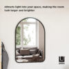 Umbra 1017060-040 Hub Arched Mirror - Black