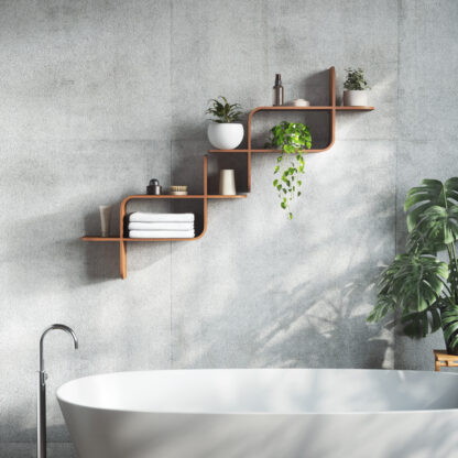 Umbra 1017571-1055 Montage Wall Shelf - Light Walnut